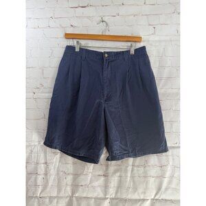 Bay To Bay Shorts Mens Size 34 Blue Elastic Waist Chino Preppy Nautical